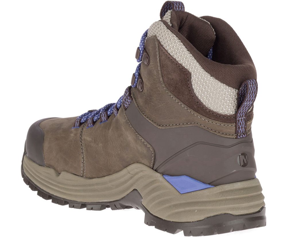 Kozaki Merrell Damskie Brązowe - Phaserbound 2 Tall Waterproof - 617520-DLQ